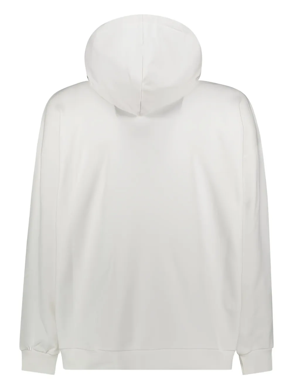 Joshua Sanders Smiley-face Drawstring Hoodie In White