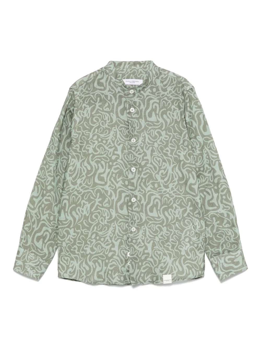 Paolo Pecora Kids Camisa com estampa gráfica | Verde | Image 1