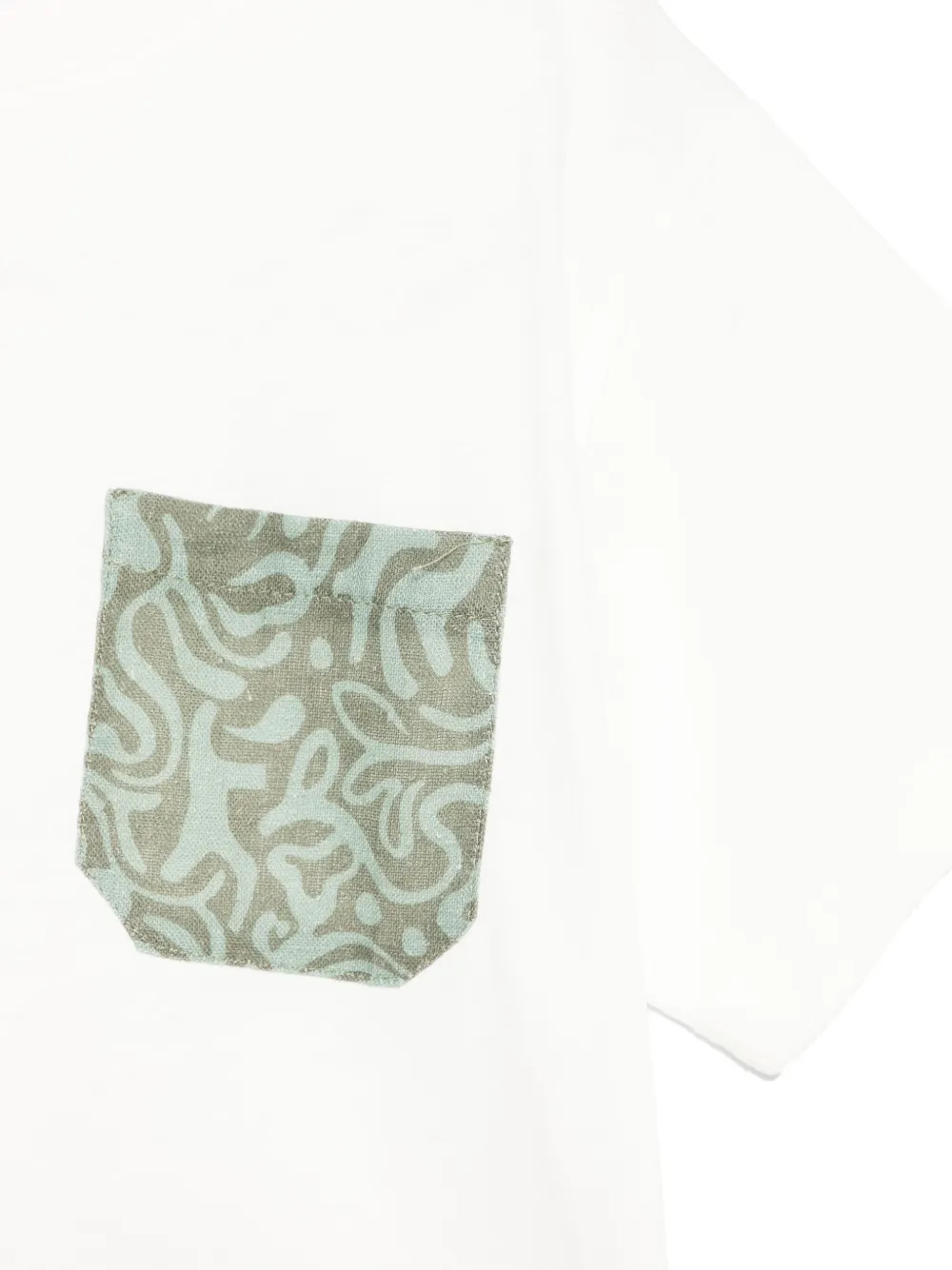 Paolo Pecora Kids T-shirt met zakdetail Wit