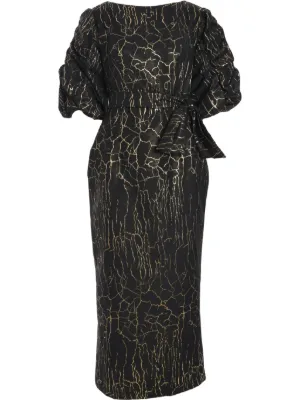 Sacai x Eric Haze Logo Print Dress | Black | FARFETCH