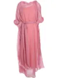 Baruni feather-trim maxi dress - Pink