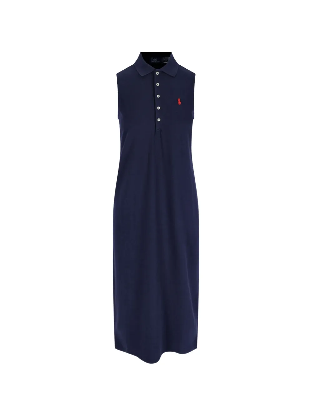 Polo Ralph Lauren Abito midi con ricamo Polo Pony - Blu