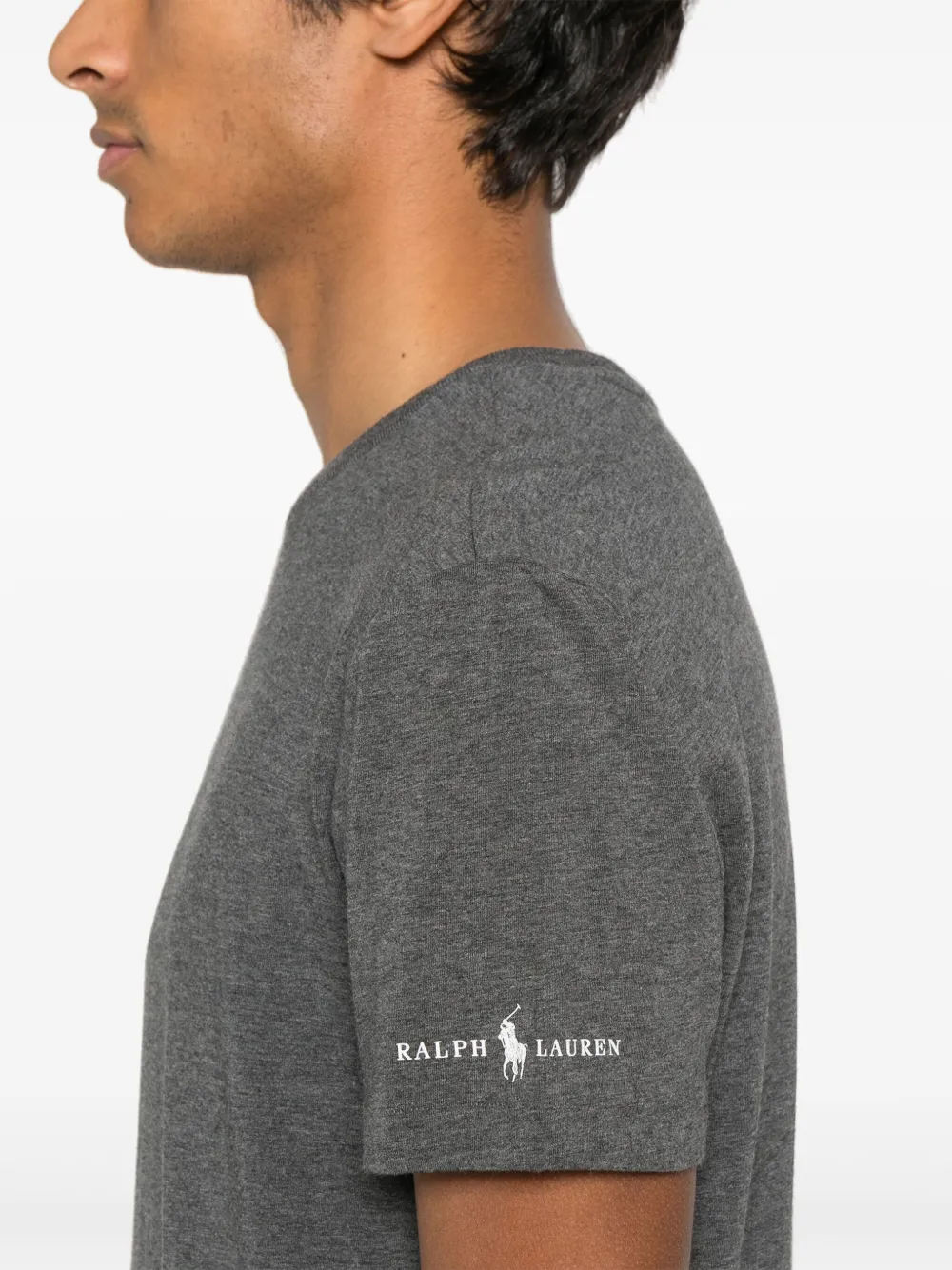 Polo Ralph Lauren Drie T-shirts met logoprint Grijs