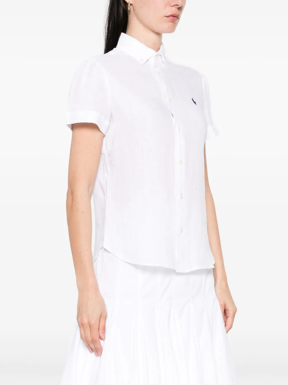 Polo Ralph Lauren Linnen blouse Wit