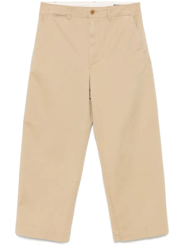 Polo Ralph Lauren Straight-leg Trousers in Brown