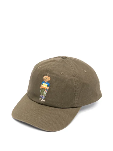 Polo Ralph Lauren gorra con motivo Polo Bear en sarga