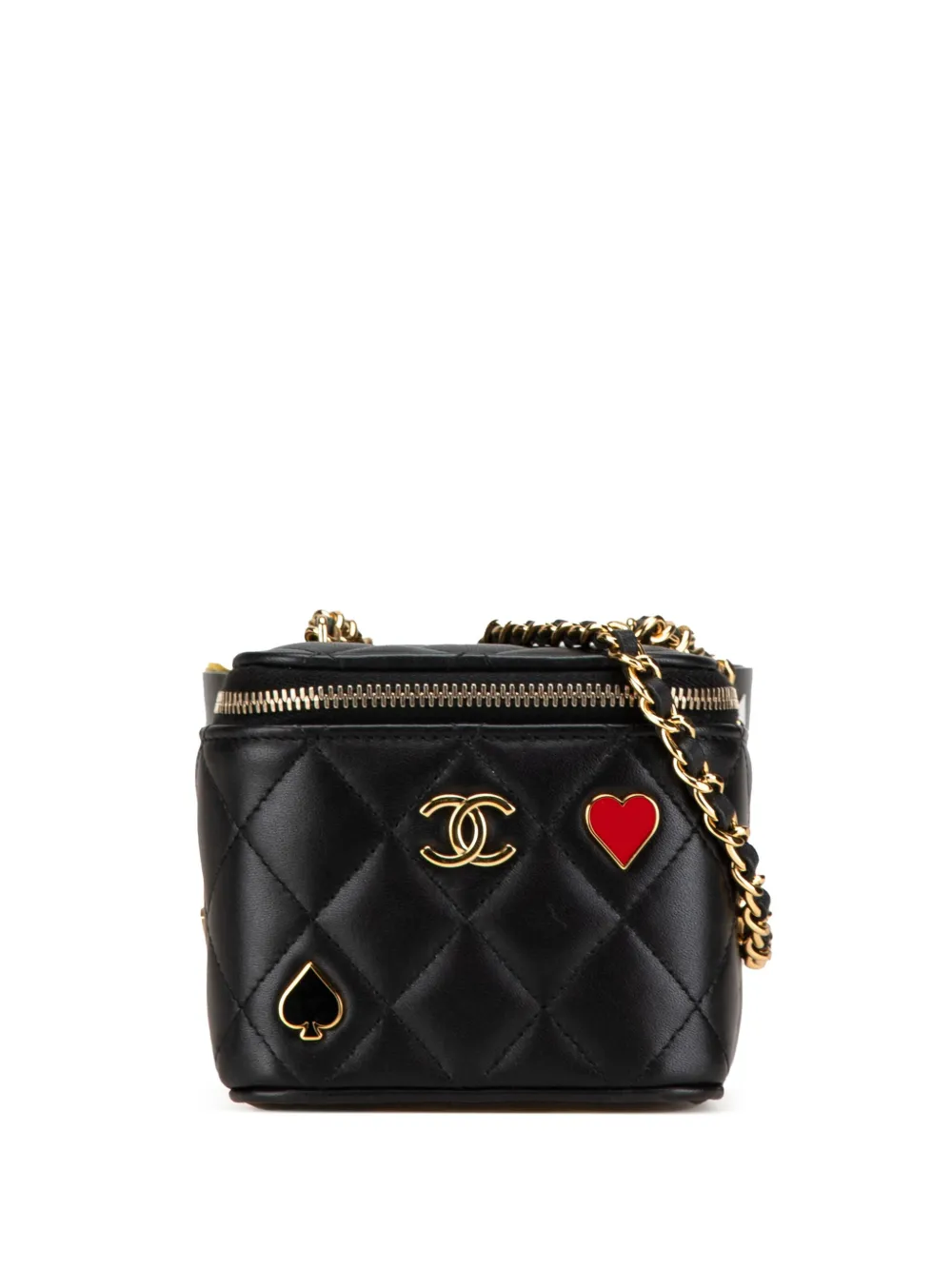 CHANEL Pre-Owned 2021-2024 ミニ ラムスキン ココ カジノ ケース 