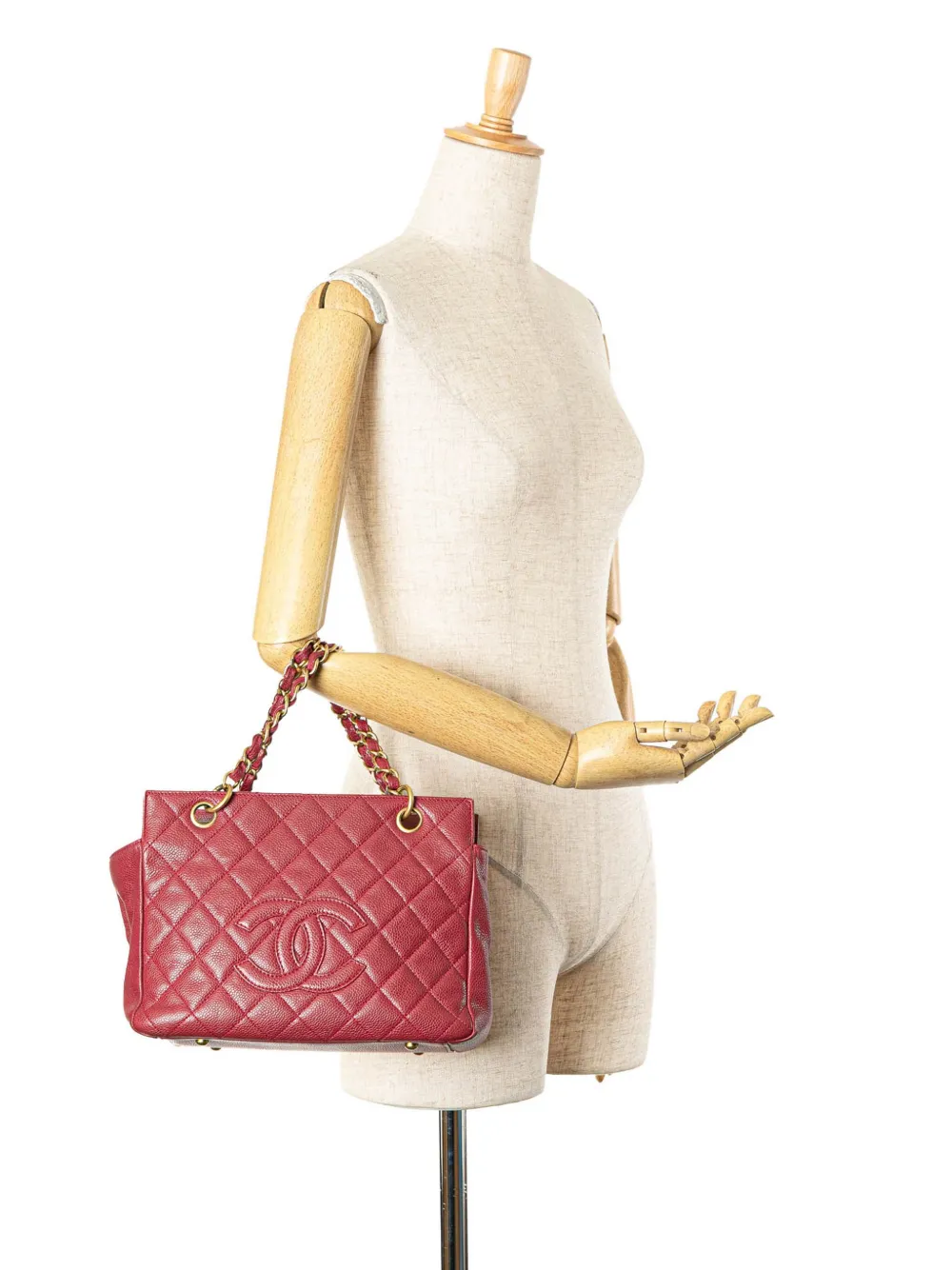 CHANEL Pre-Owned 2000-2002 Caviar Grand Shopping tote bag | Image 7