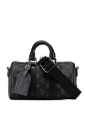 Louis Vuitton Pre-Owned 2021-2024 Monogram Eclipse Keepall Bandouliere XS satchel - Black