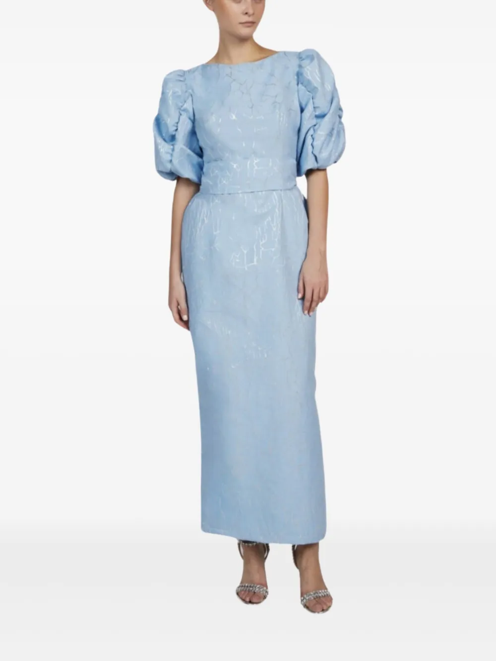 Baruni Sedum midi dress - Blauw