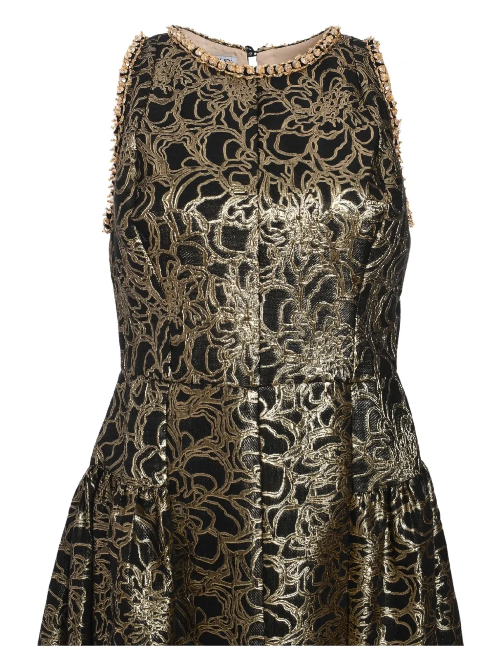 Baruni Coneflower Gown In Black