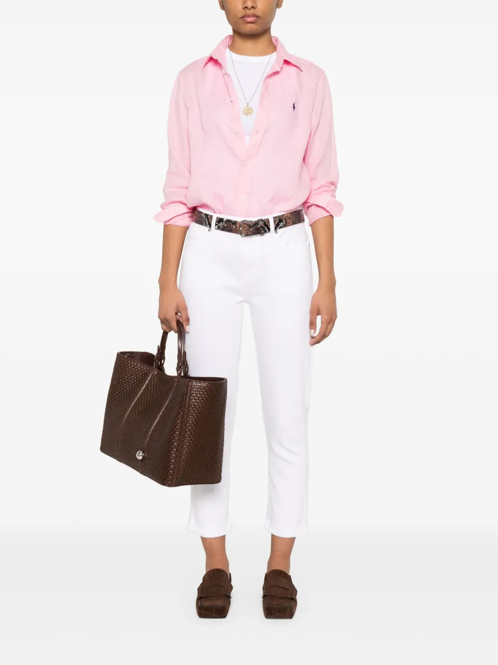 Polo Ralph Lauren Linnen blouse Roze