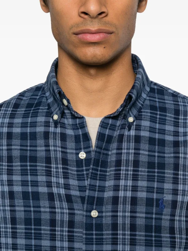 Polo Ralph Lauren チェック シャツ | ブルー | FARFETCH JP