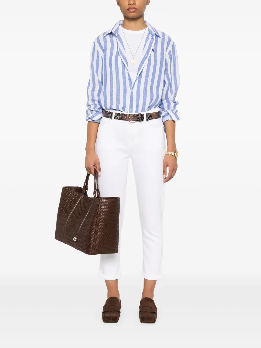 Polo Ralph Lauren Gestreept blouse Blauw