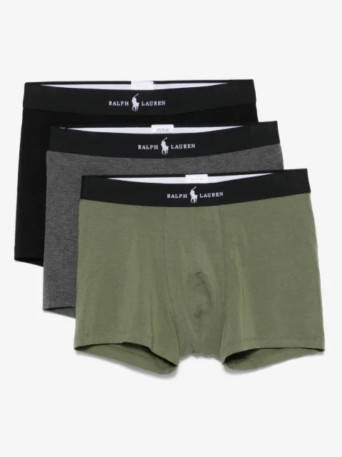 Polo Ralph Lauren pack de tres bóxeres con logo en la pretina