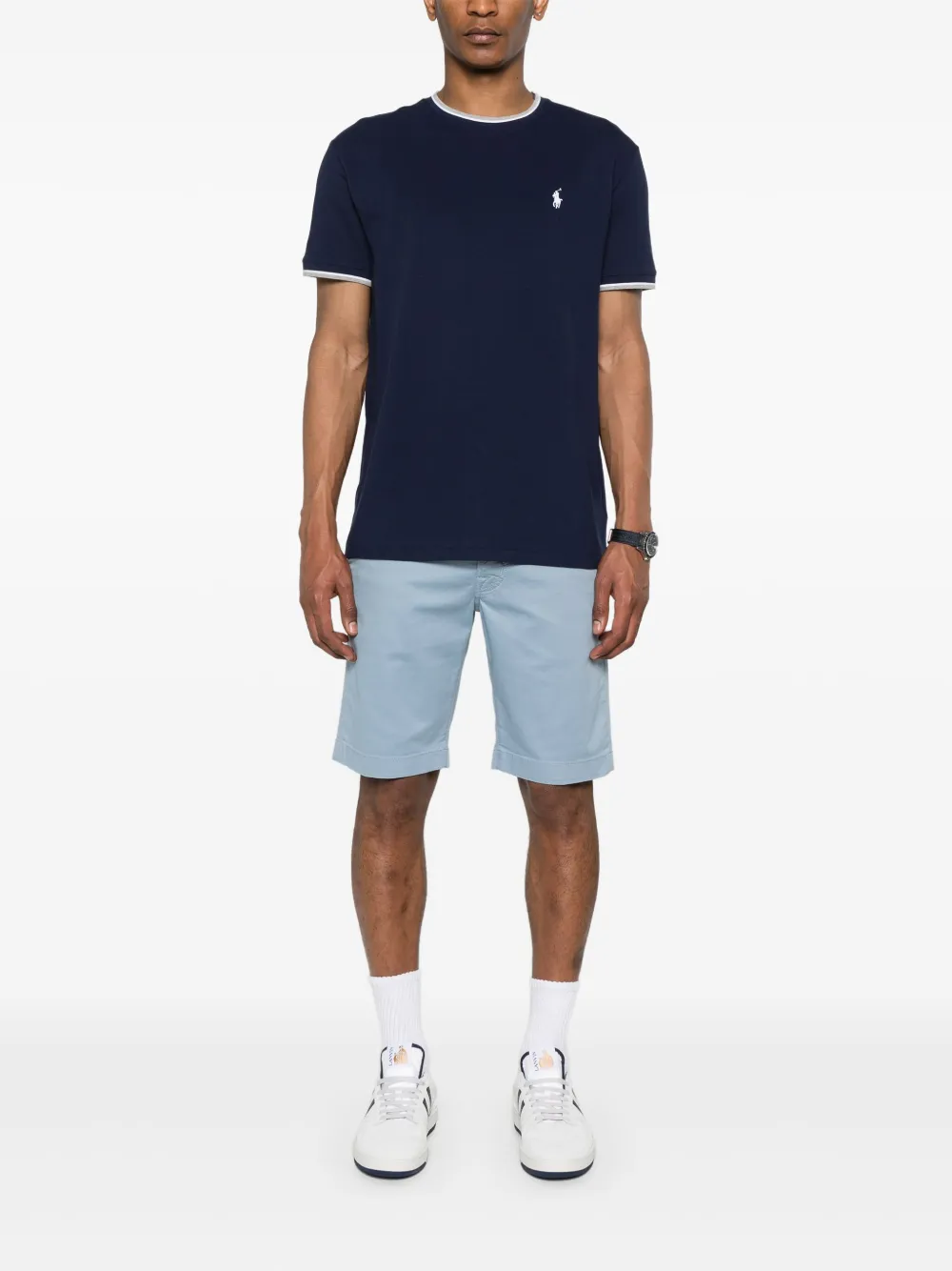 Polo Ralph Lauren T-shirt van stretch-katoen Blauw