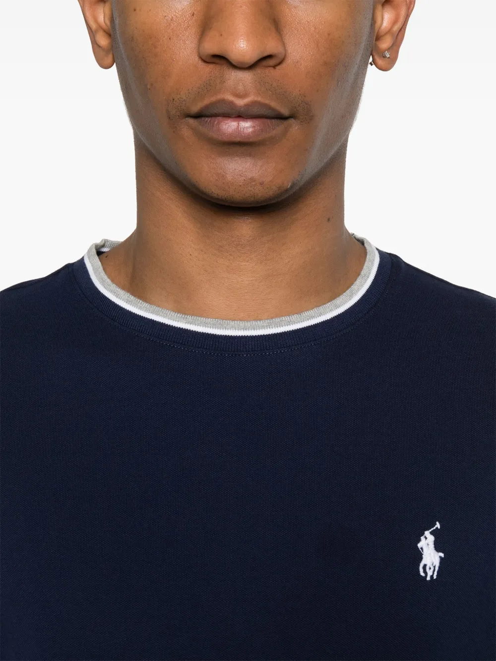 Polo Ralph Lauren T-shirt van stretch-katoen Blauw