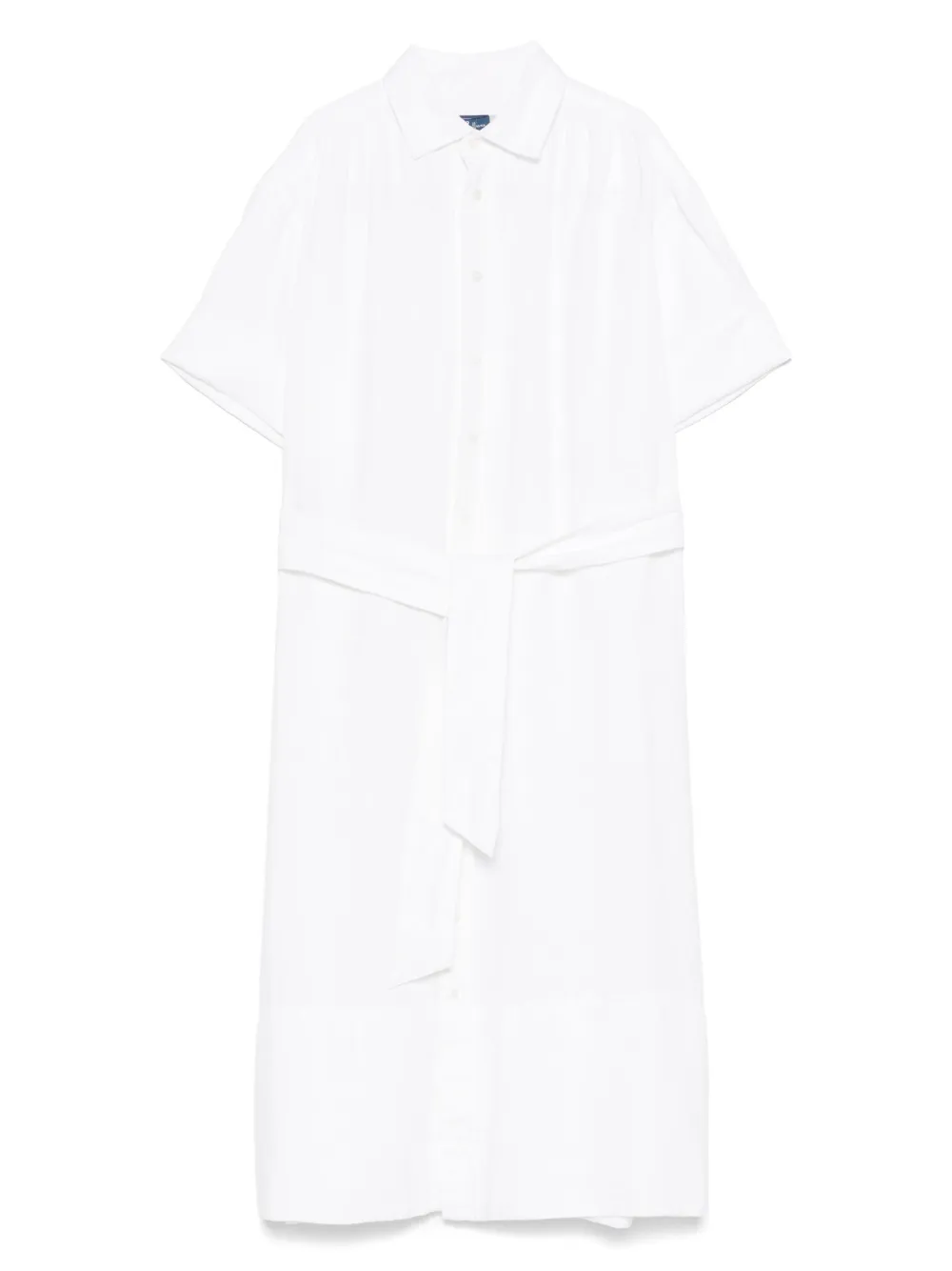 Polo Ralph Lauren Linnen jurk met ceintuur Wit