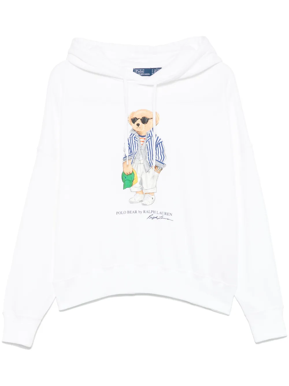 Polo Ralph Lauren Polo Bear Fleece Hoodie With Signature Detailing And Drawstring Hood In Gray