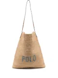 Polo Ralph Lauren raffia shoulder bag - Neutrals