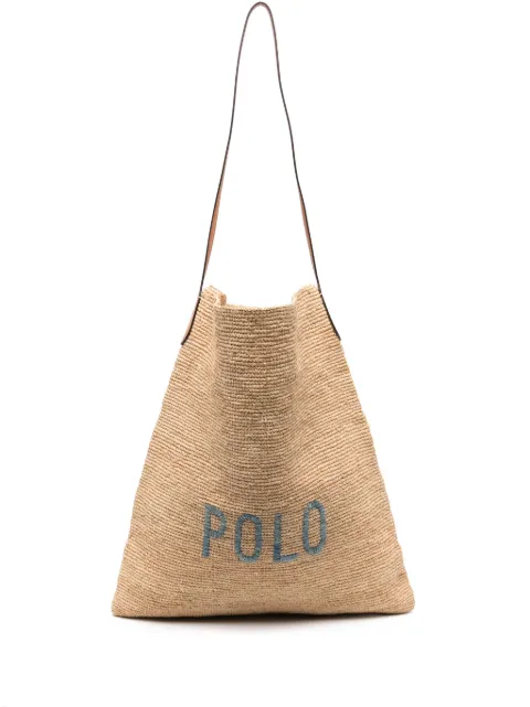 Polo Ralph Lauren raffia shoulder bag