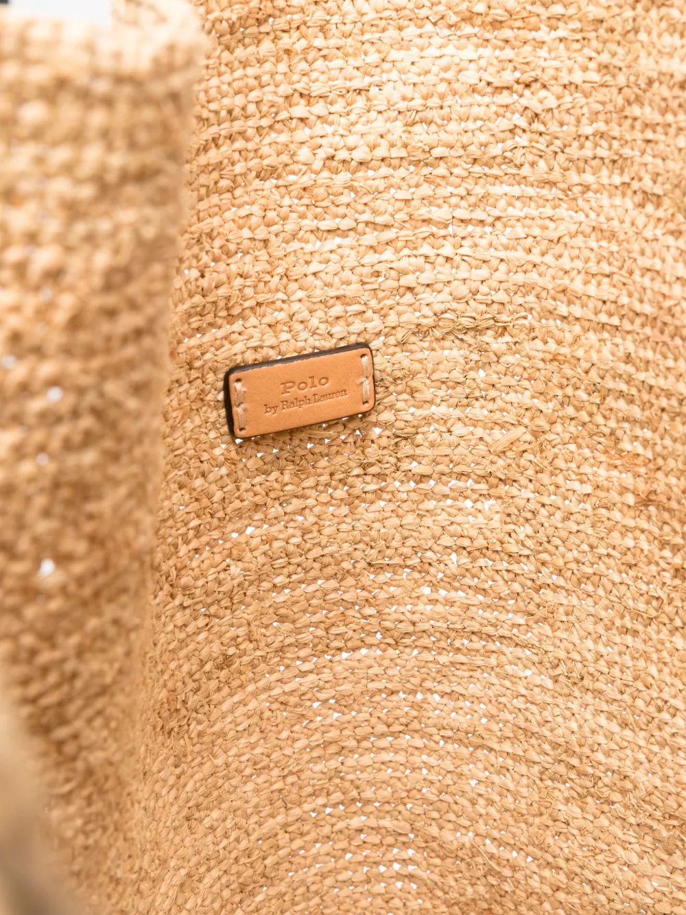 Polo Ralph Lauren Raffia schoudertas Beige