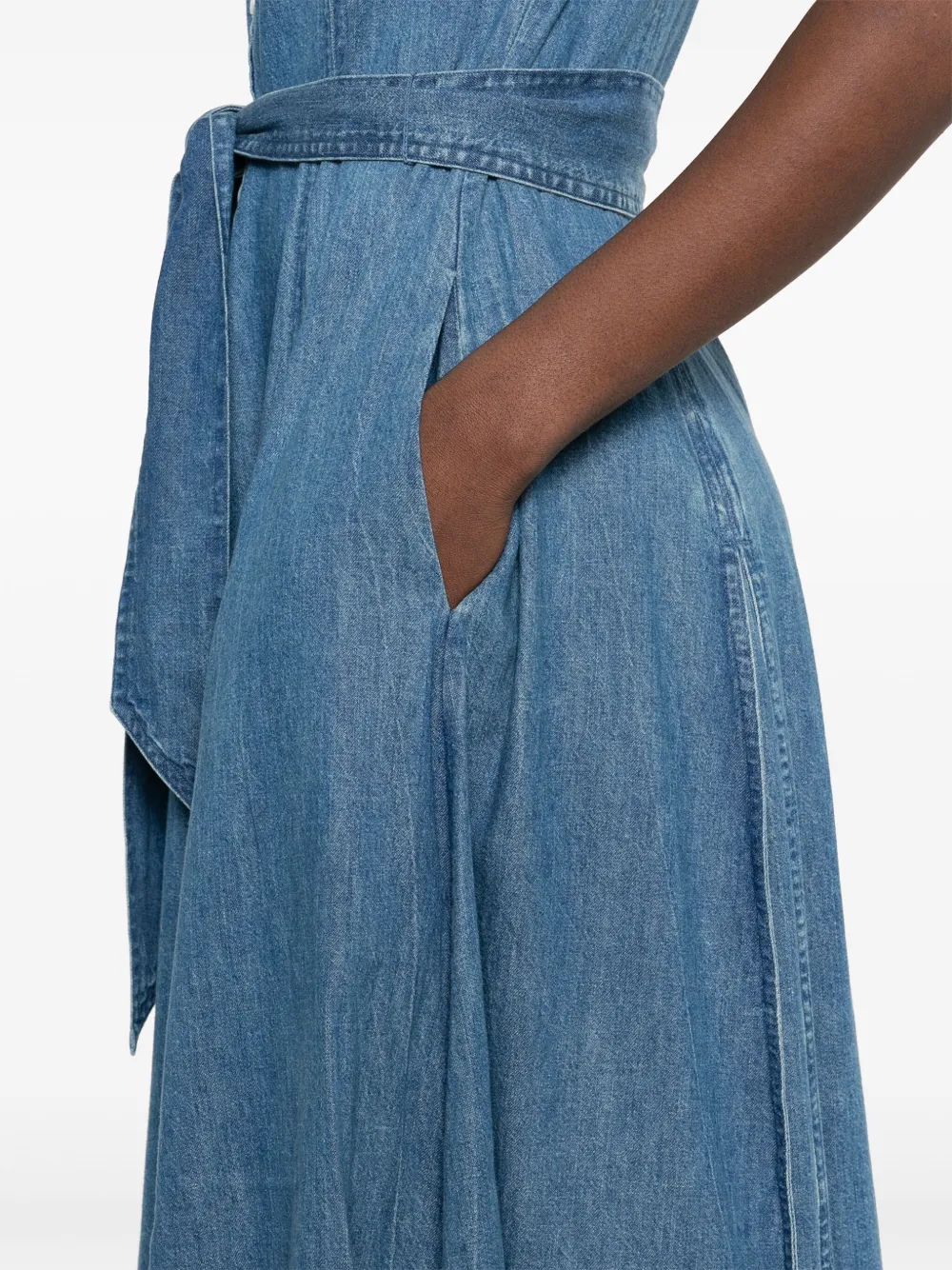 Polo Ralph Lauren Midi-jurk met ceintuur Blauw