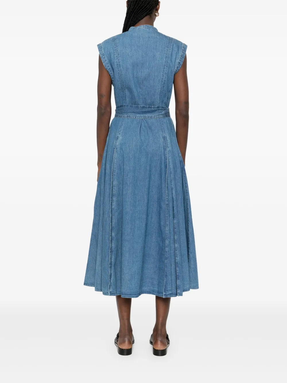 Polo Ralph Lauren Midi-jurk met ceintuur Blauw