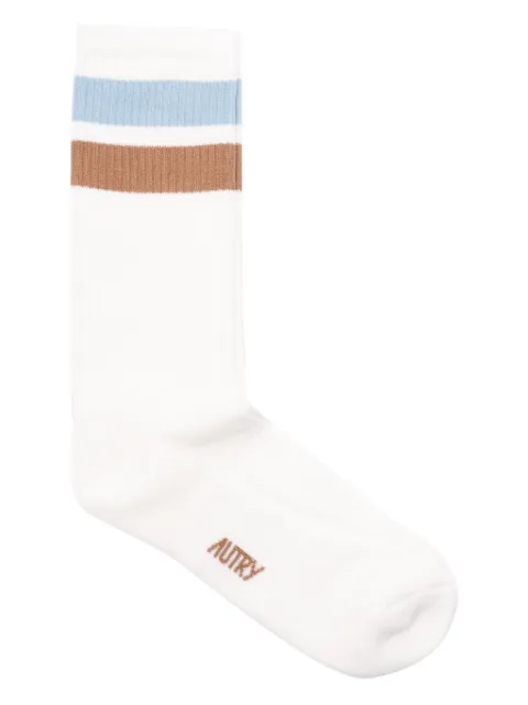 Autry stripe-detail socks