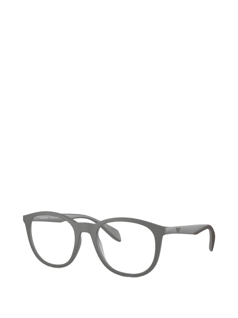 Emporio Armani Clip-on zonnebril met ovalen montuur Grijs