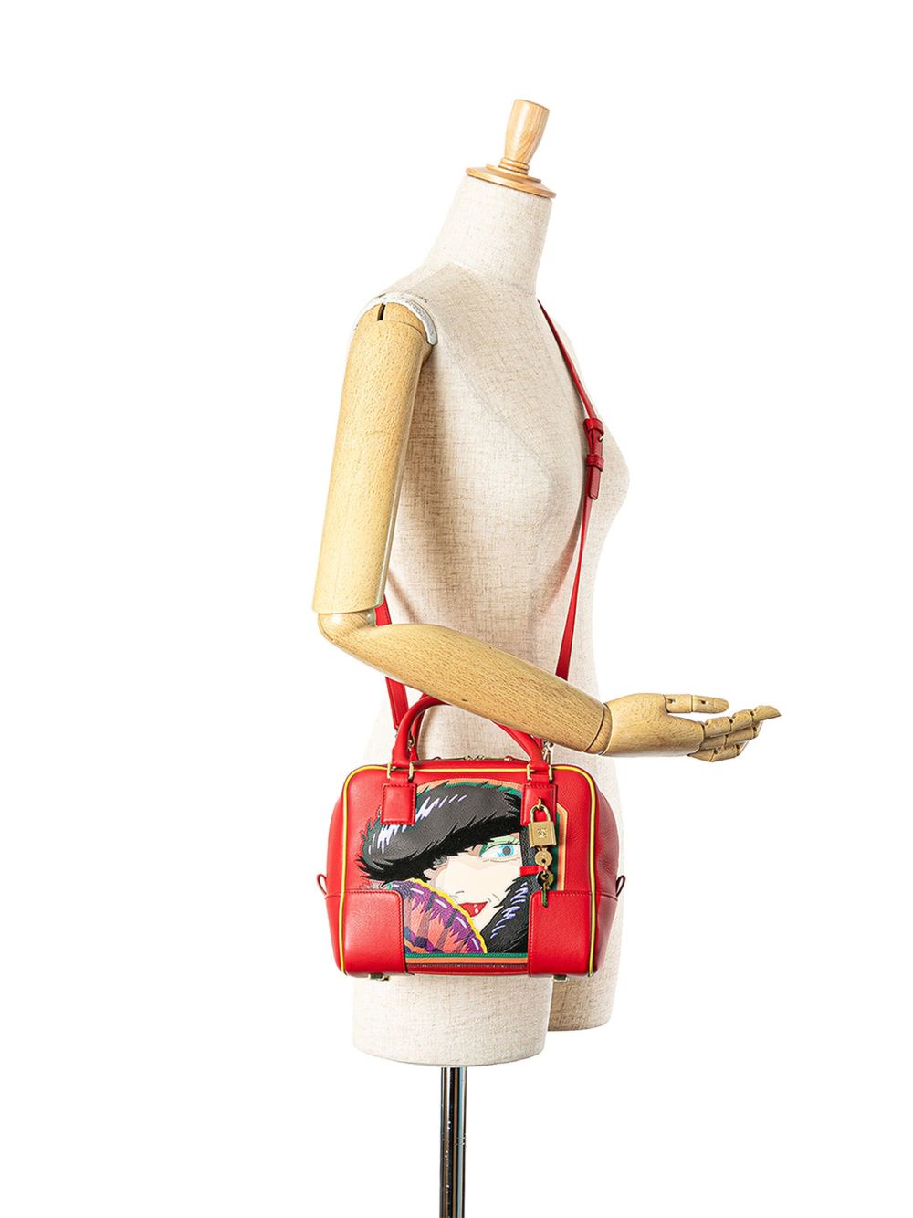 Loewe Pre-Owned 2010-2024 Studio Ghibli Howl's Moving Castle Howl and Amazona 19 satchel - Rood