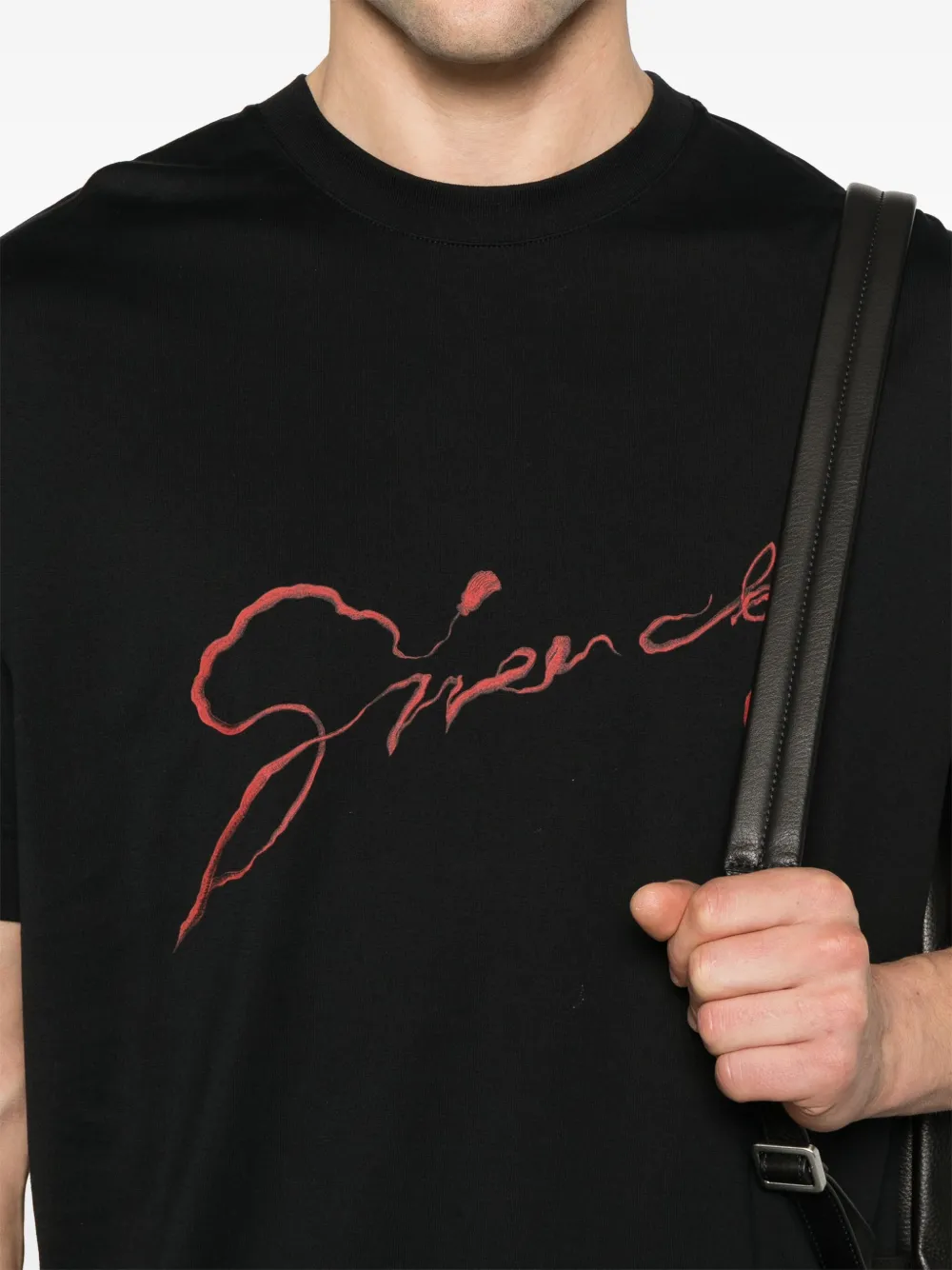 Givenchy T-shirt met slangenprint Zwart