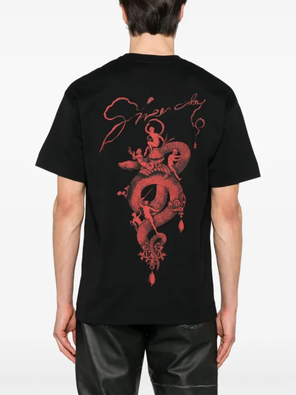 Givenchy snake-print Cotton T-shirt | Black | FARFETCH