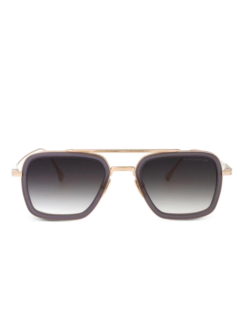 Dita Eyewear Zonnebril met vierkant montuur Goud