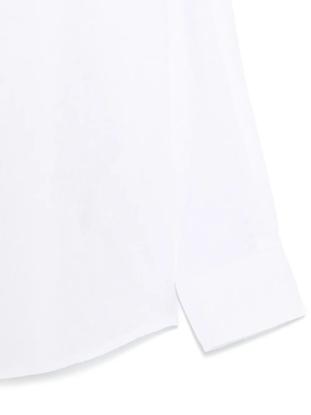 Paolo Pecora Kids Shirt met geborduurd logo Wit