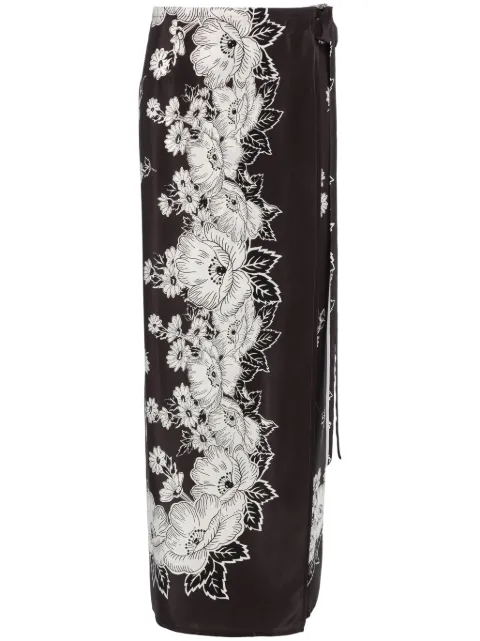 P.A.R.O.S.H. floral-print maxi skirt