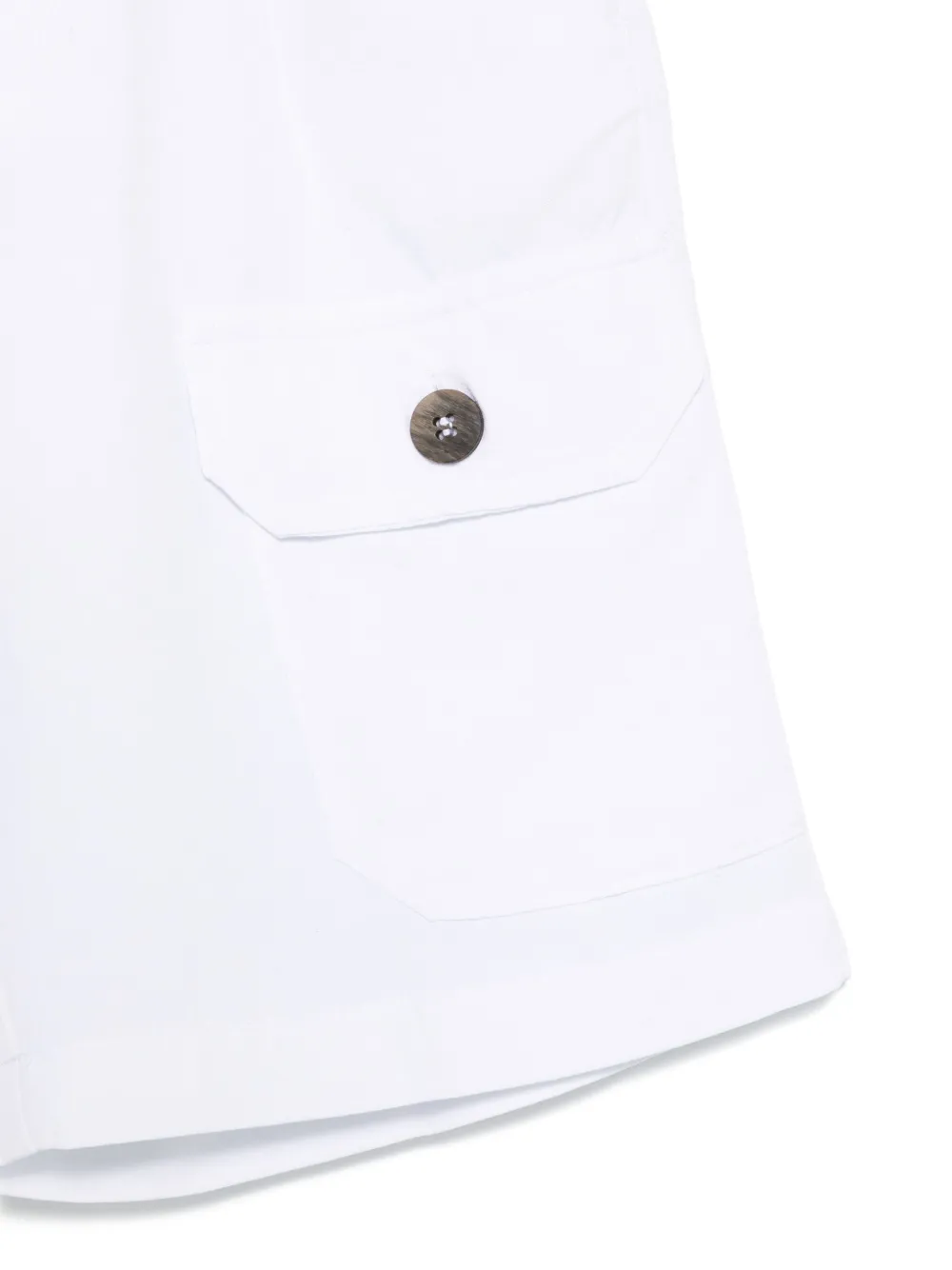 Paolo Pecora Kids Geplooide shorts Wit