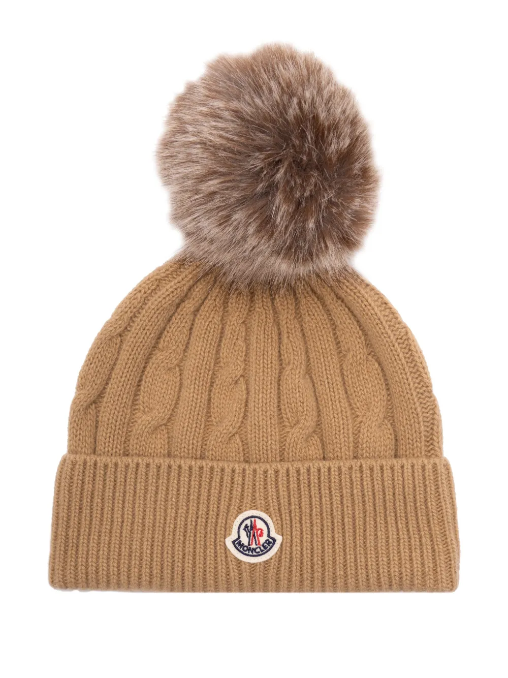 Moncler wool beanie hat | Brown | Image 1
