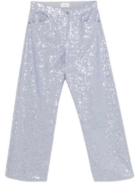 P.A.R.O.S.H. pantalones bordados con lentejuelas