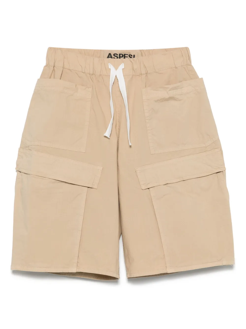 Aspesi Poplin Shorts In Neutrals