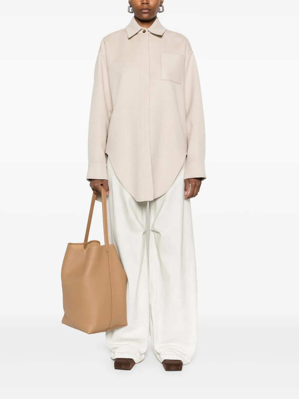 LOEWE Blouse met Anagram-patroon - Beige