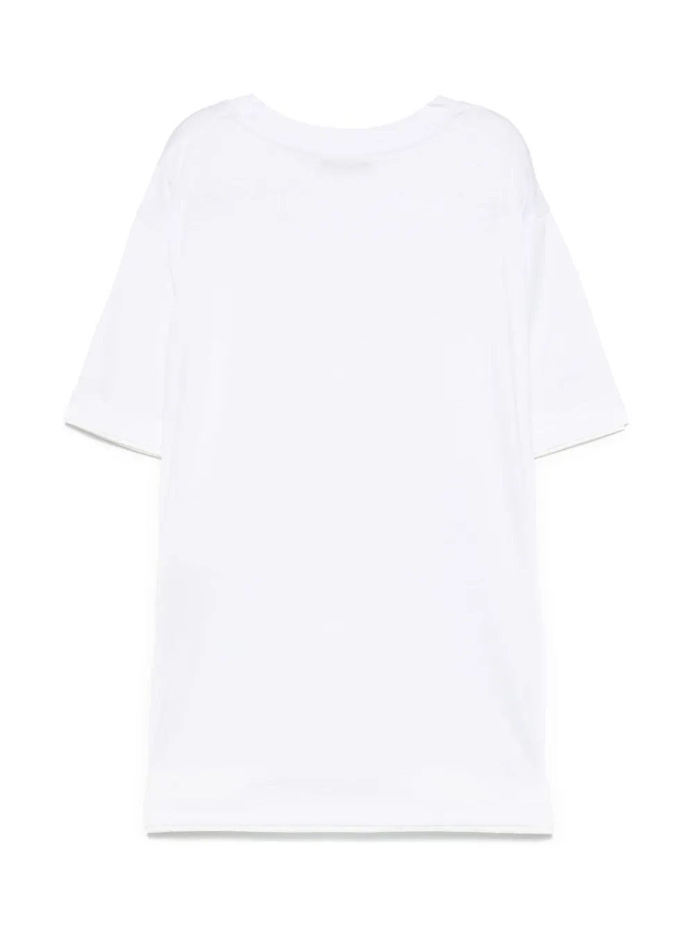 Paolo Pecora Kids T-shirt met logo-label - Wit