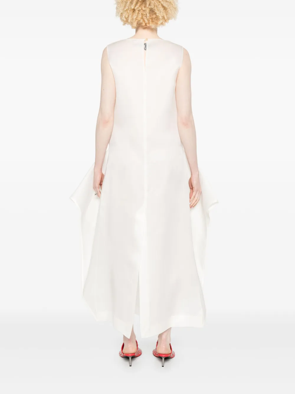 KHAITE Kenith maxi-jurk Wit