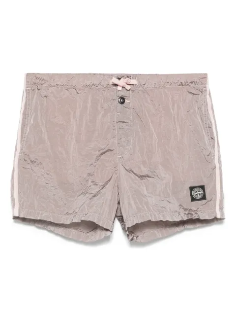 Stone Island Compass-patch swim shorts