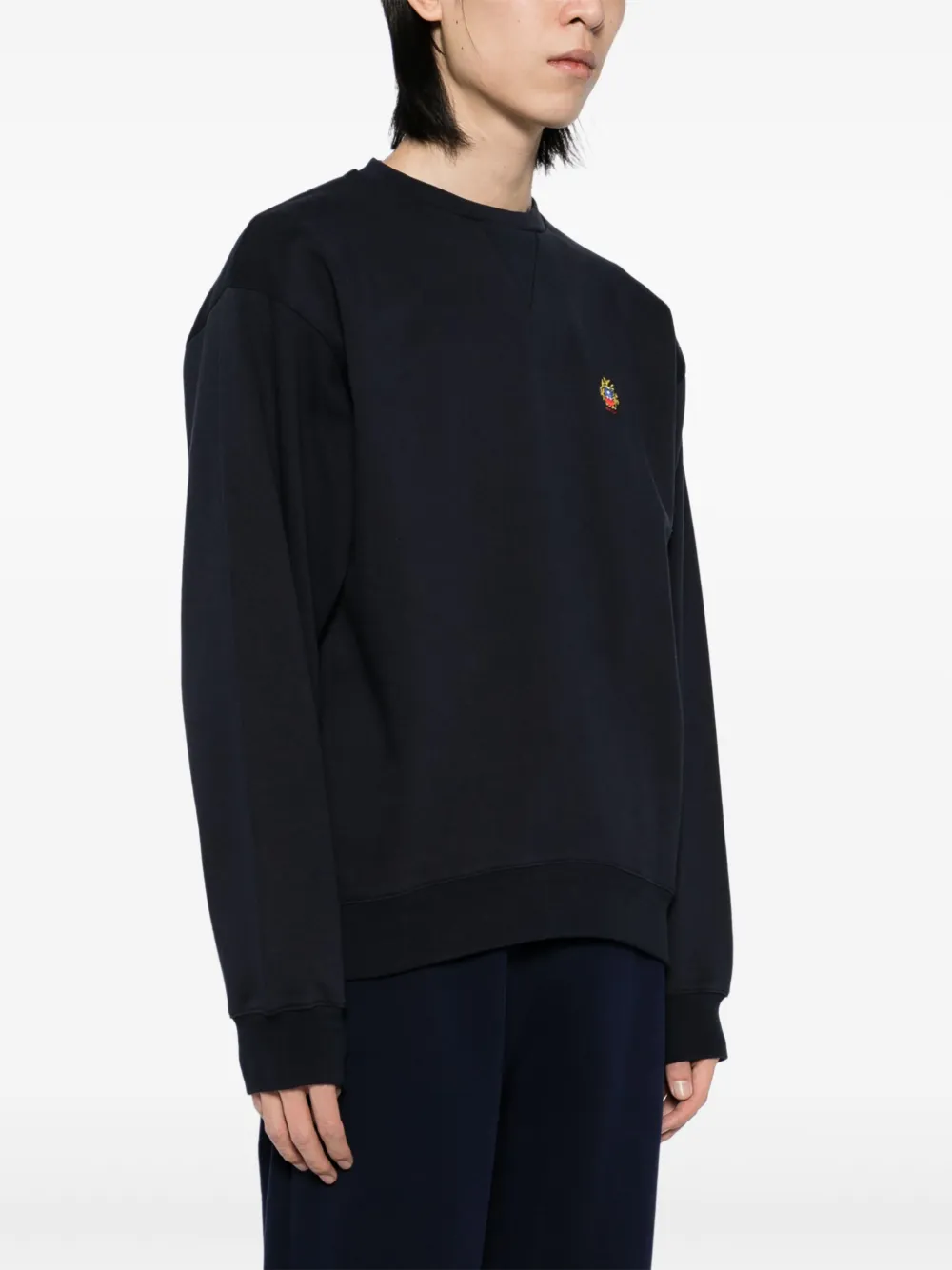 Bally Sweater met geborduurd logo Blauw