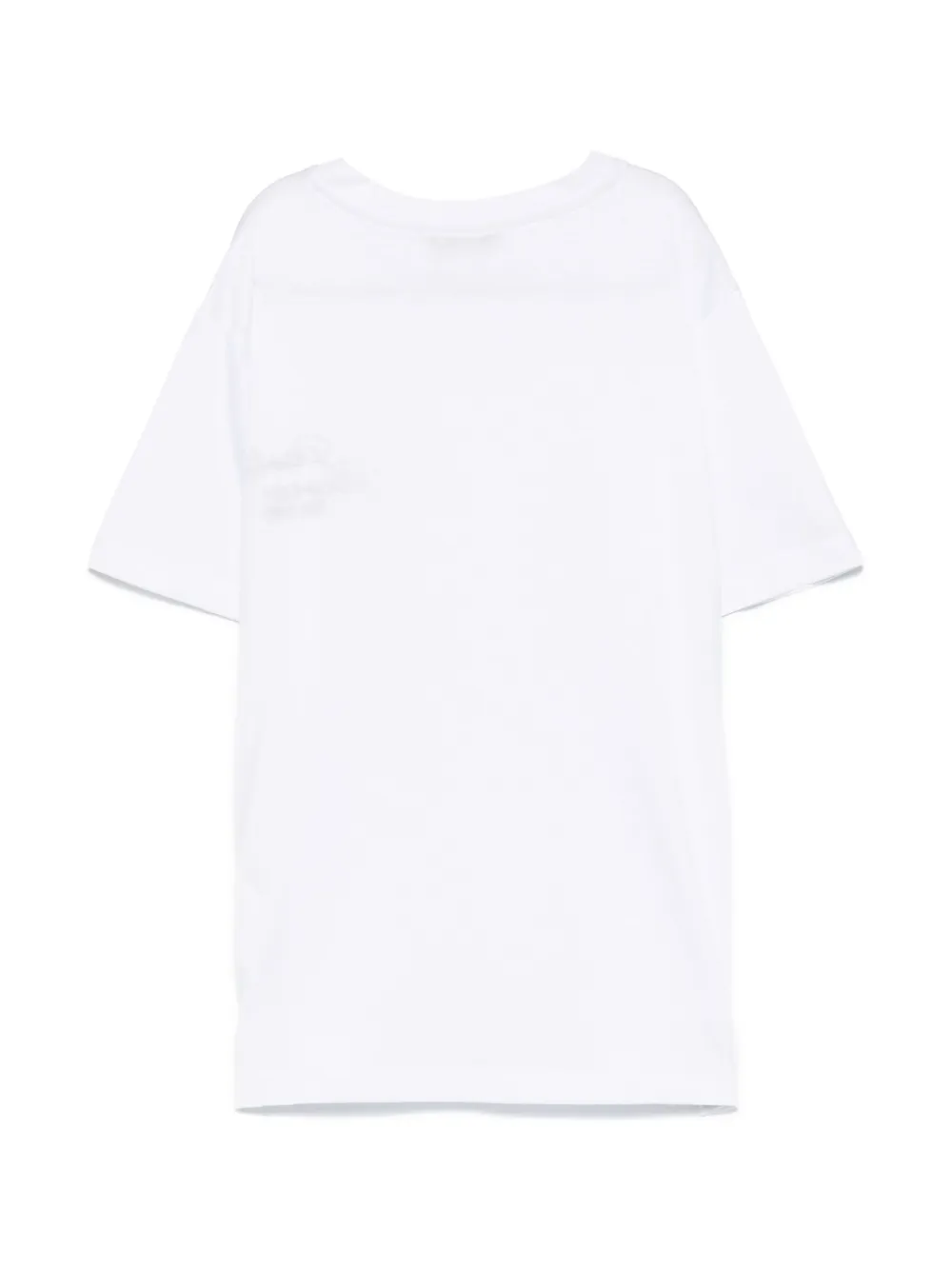 Paolo Pecora Kids T-shirt met geborduurd logo - Wit