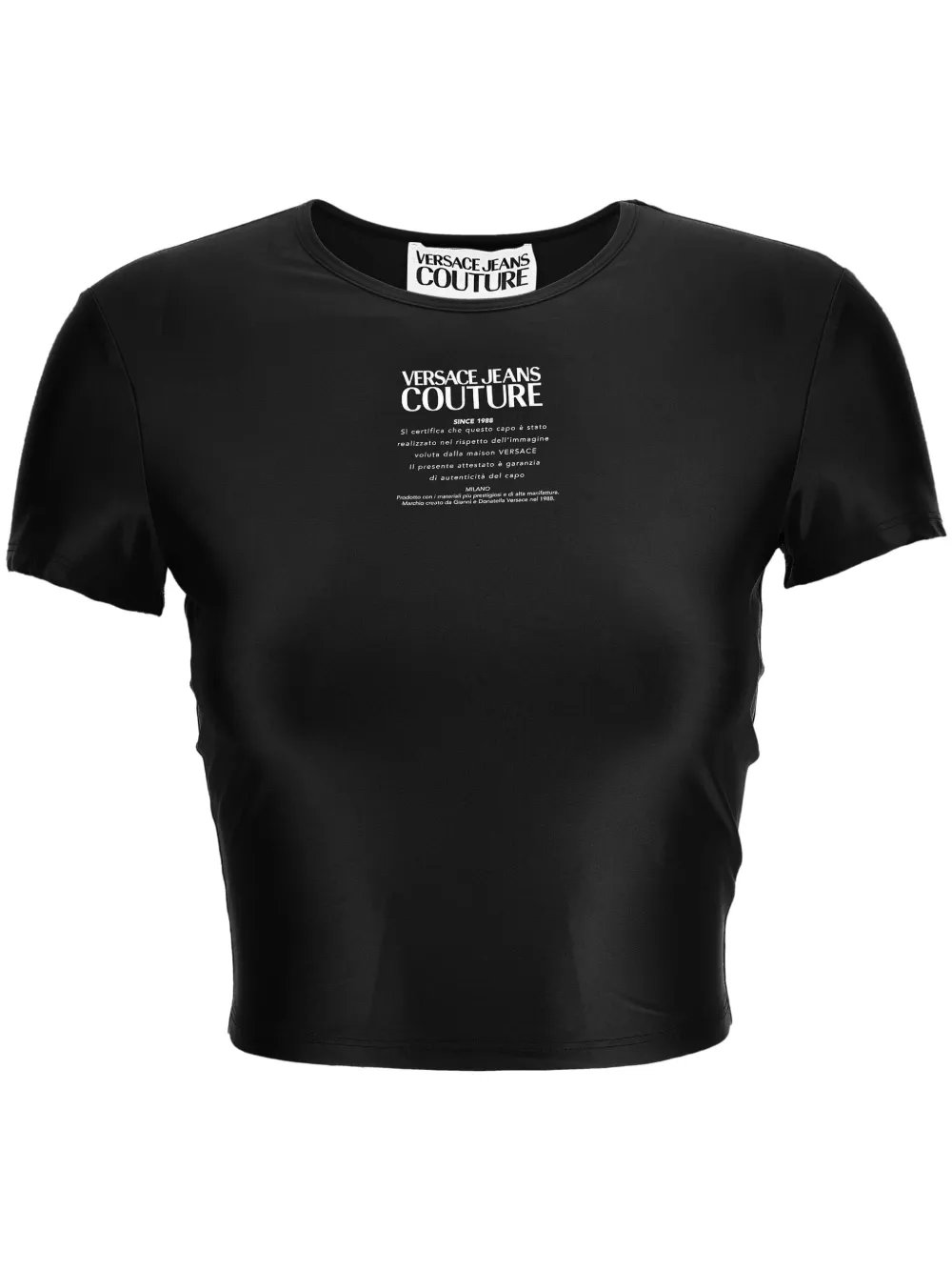 Versace Jeans Couture T-shirt met logoprint Zwart