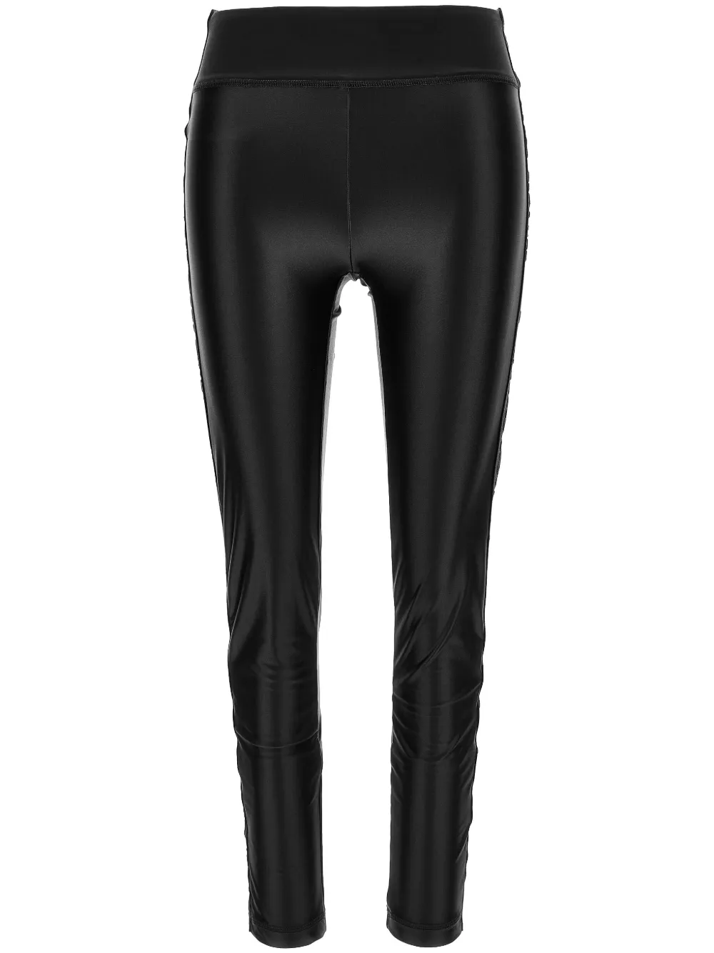 faux-leather leggings