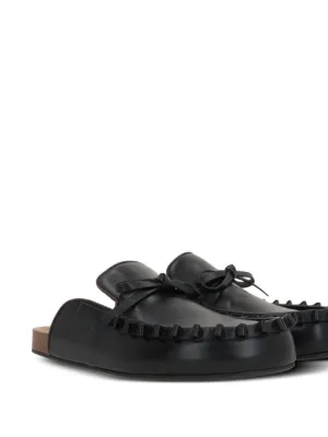 【関税込み】JW Anderson ブラック スエード スリッポン JW ANDERSON かぎ針編み&レザー スリッポンスニーカー | THE