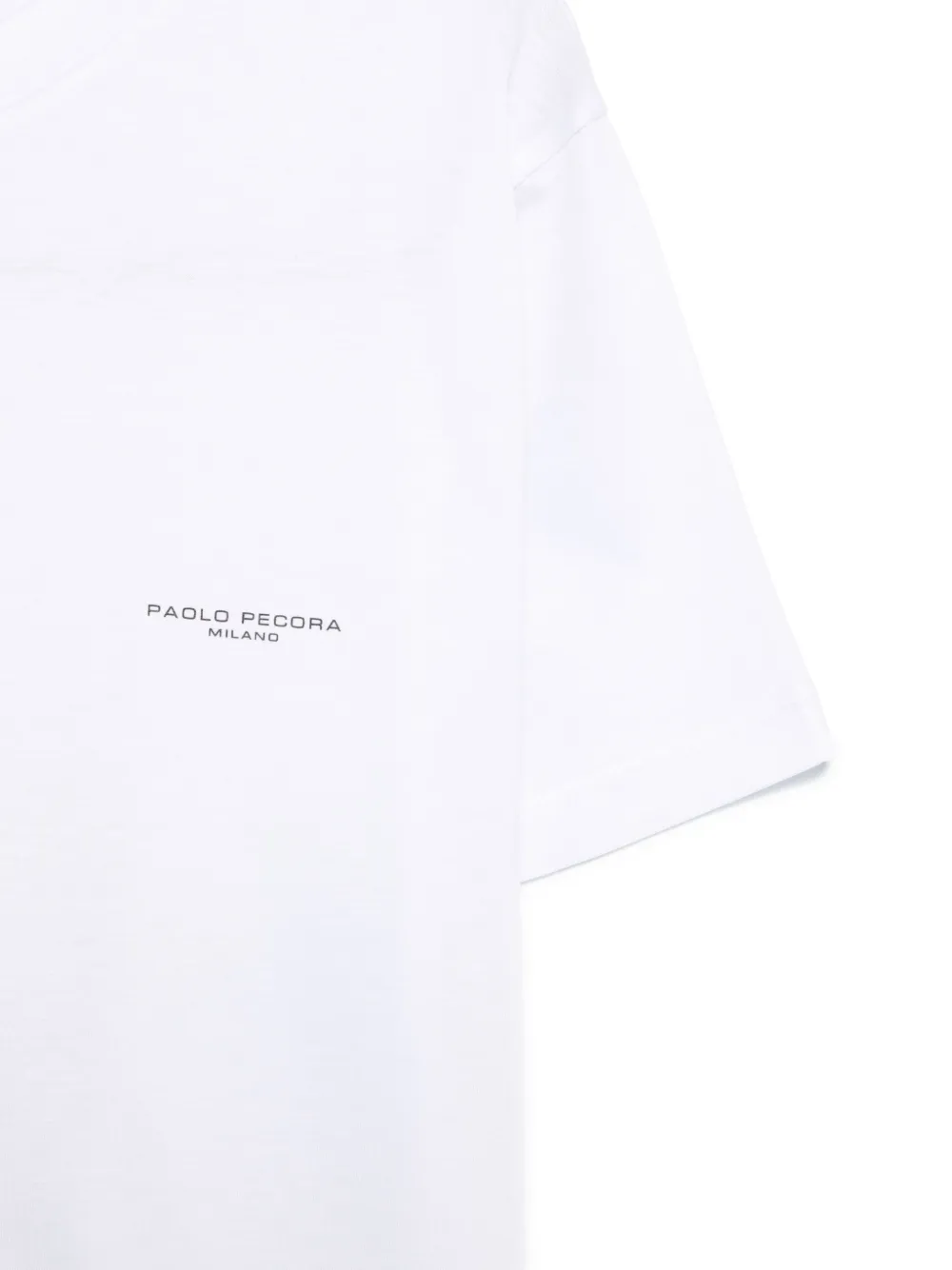 Paolo Pecora Kids T-shirt met logoprint Wit